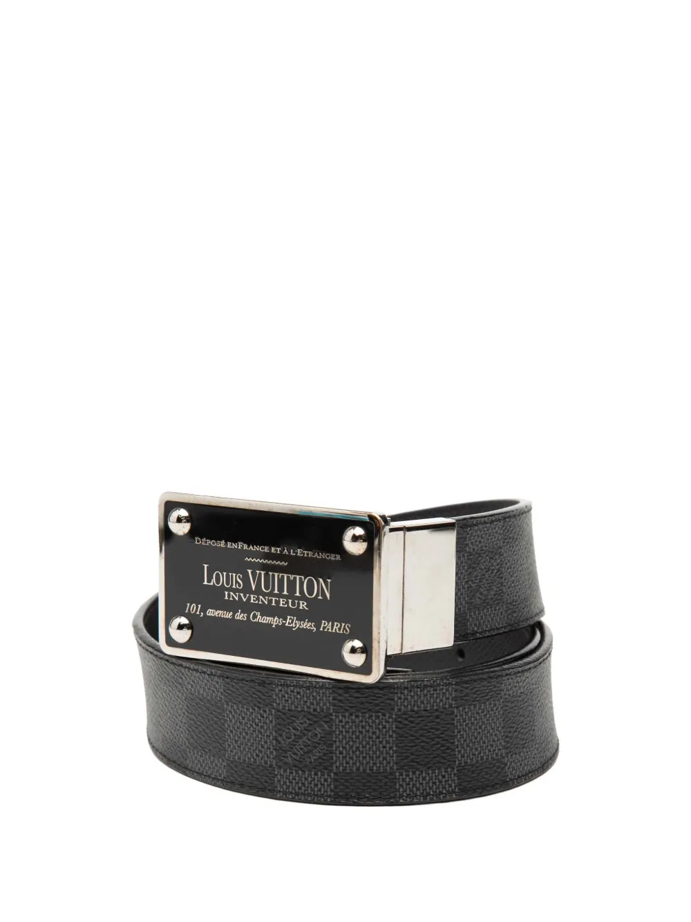 2016 Damier Graphite Inventeur Reversible Belt