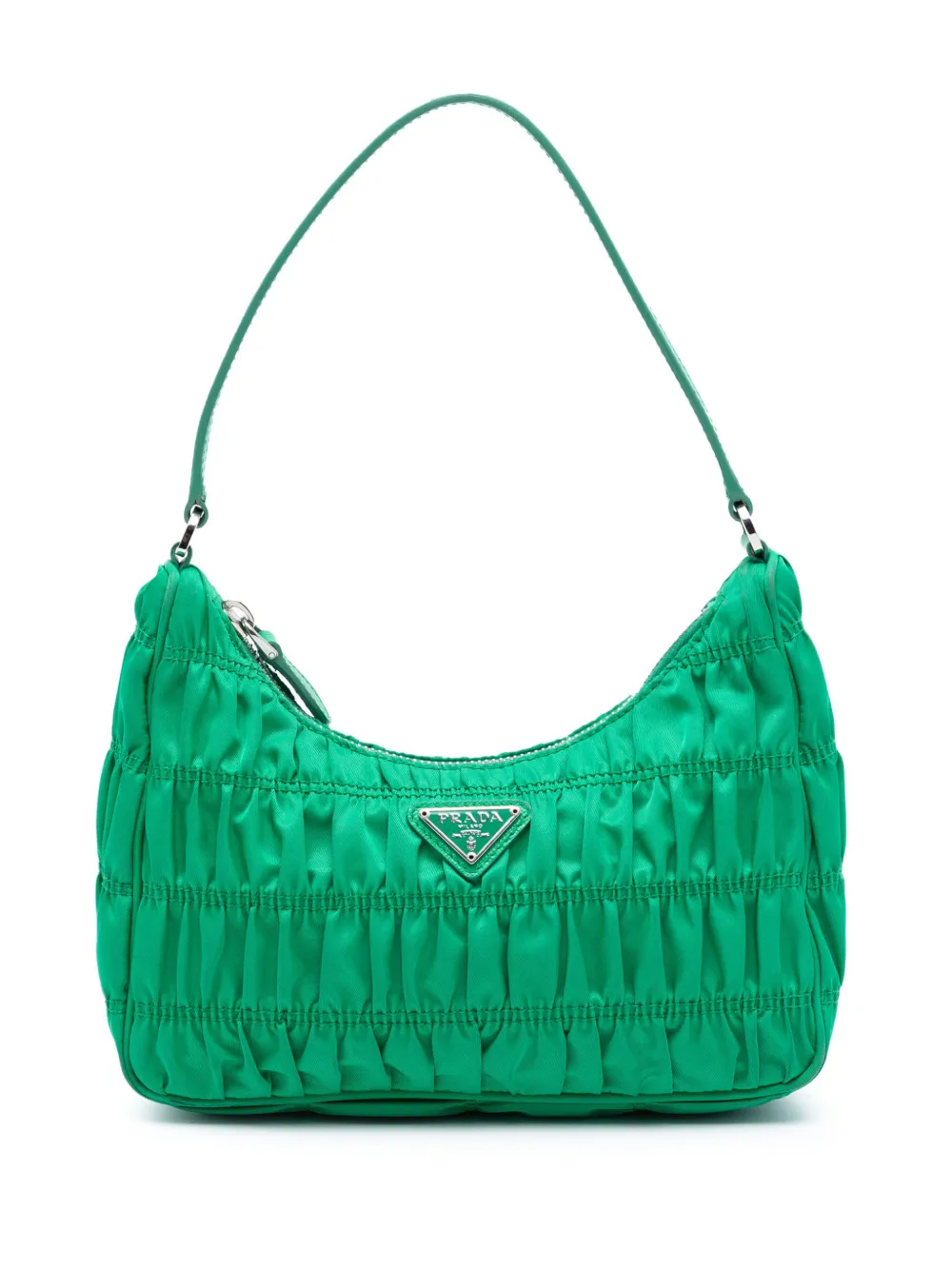 Prada Pre-Owned 2013-2026 Tessuto Gaufre Re Edition shoulder bag - Verde