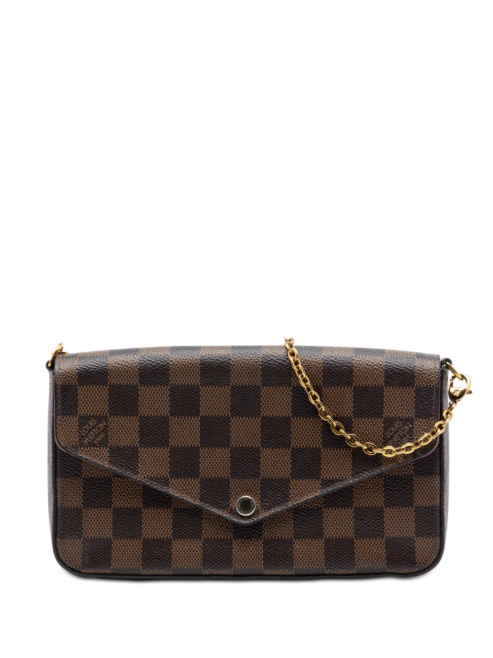 Louis Vuitton Pre-Owned 2017 Damier Ebene Pochette Felicie crossbody bag - Marrone