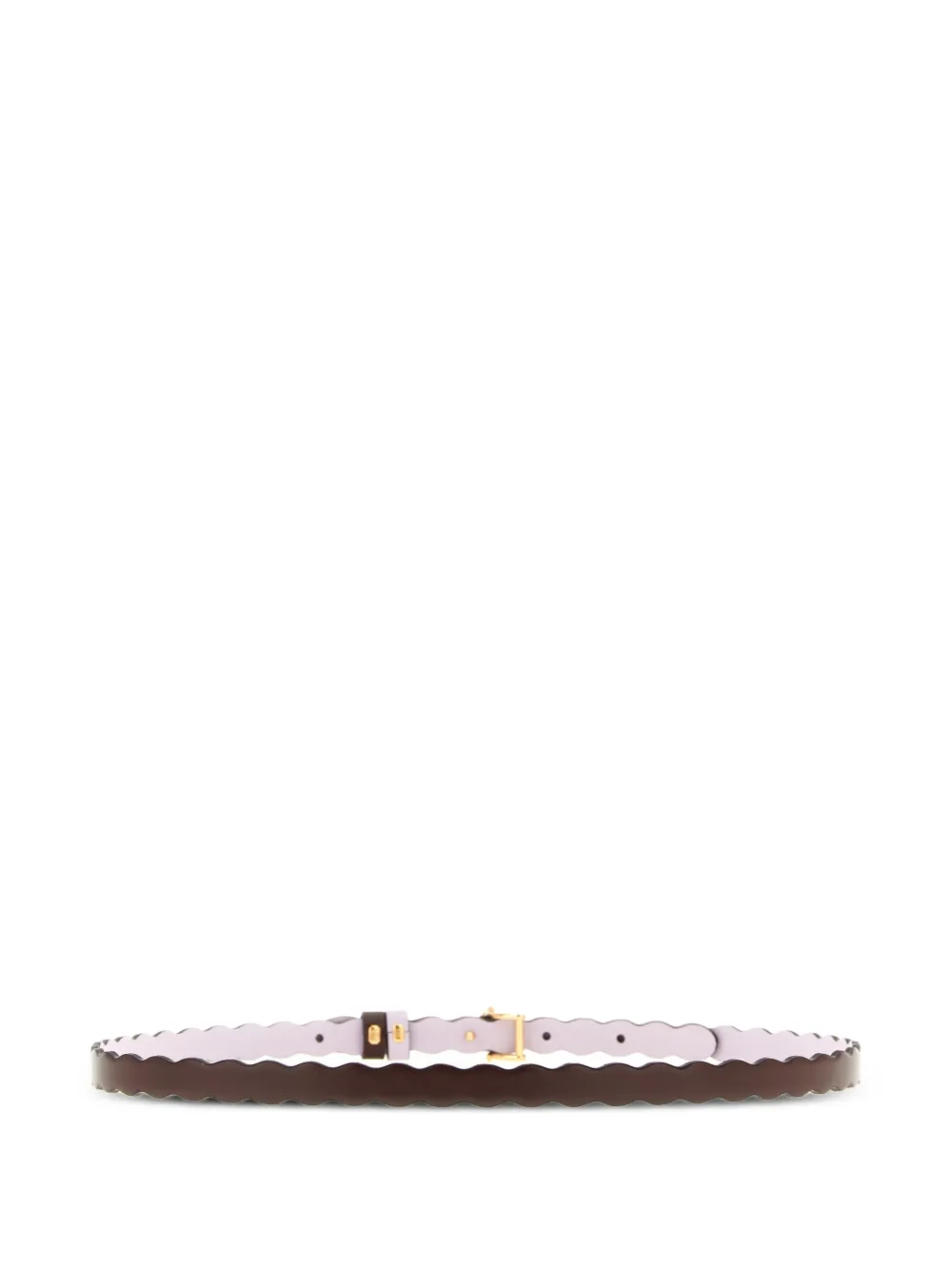  Fendi Ff Diamonds Reversible Leather Belt - Brown 