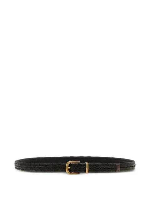Brunello Cucinelli braided stretch leather belt