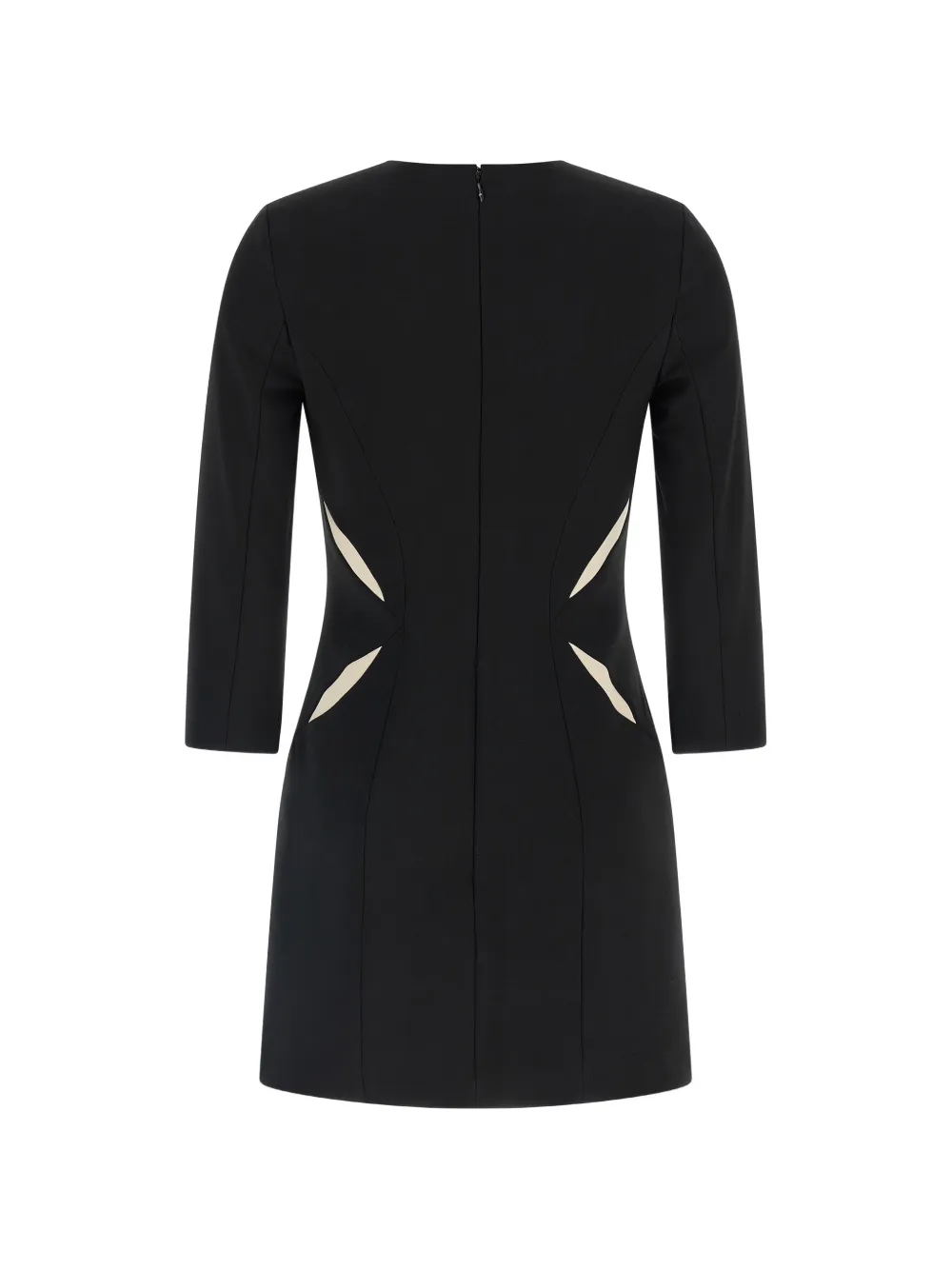 Elisabetta Franchi Sheath jurk met uitgesneden details en ovlogoerslag Zwart