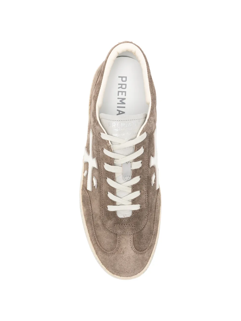Premiata David logo-patch sneakers Bruin