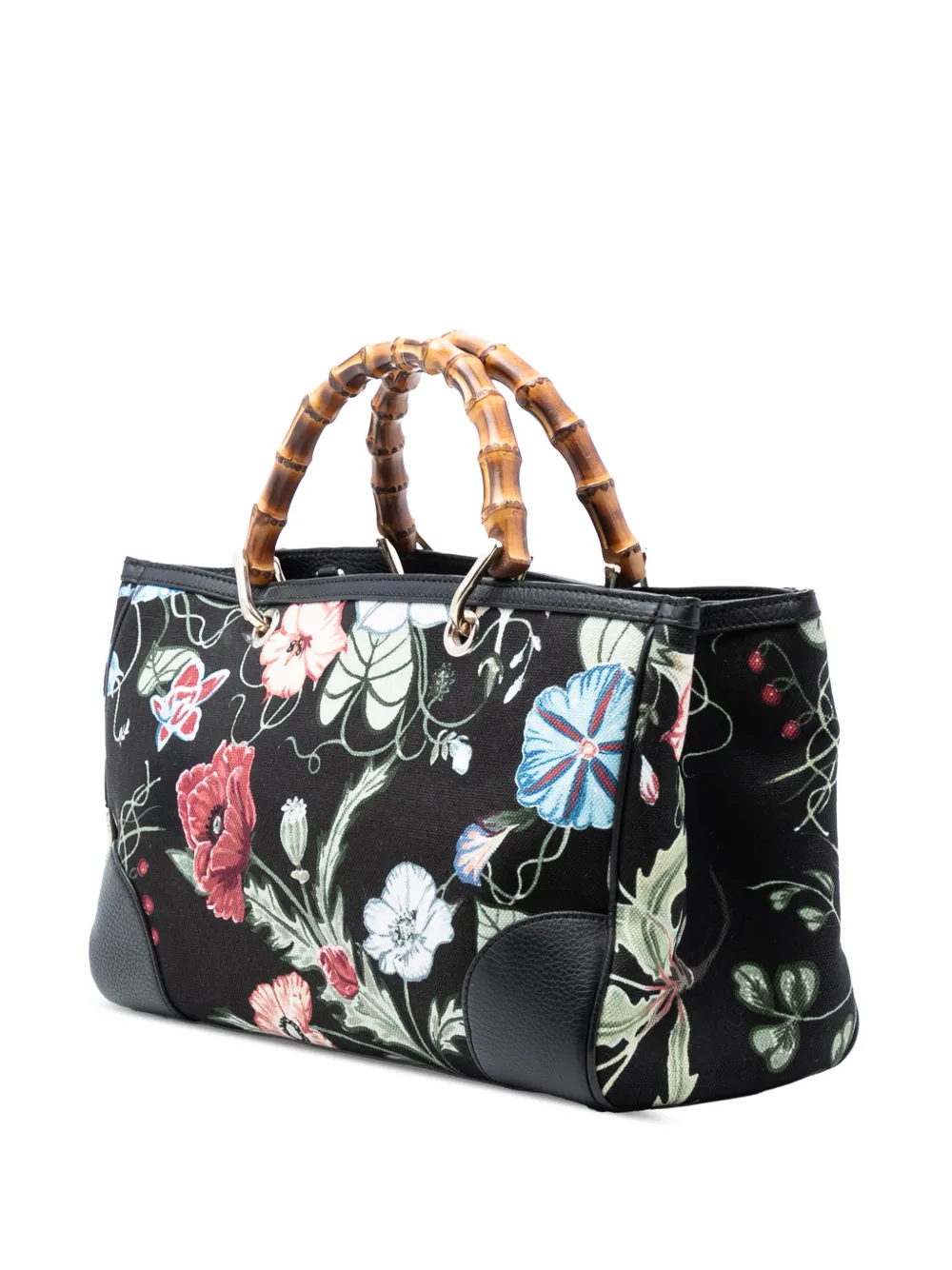 2016-2025 Medium Canvas Flora Knight Bamboo Shopper Satchel
