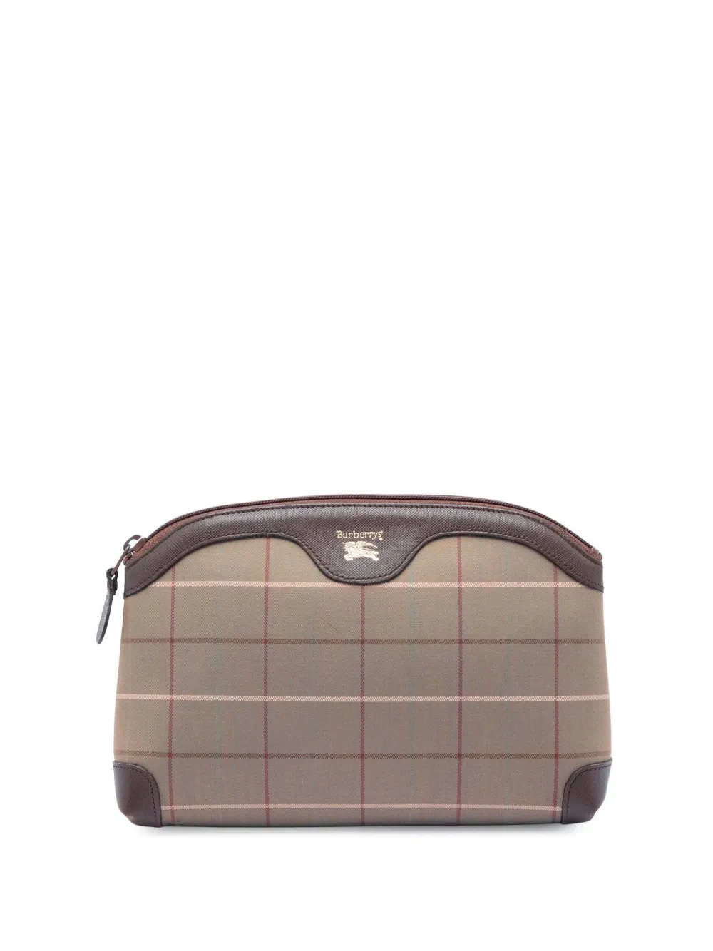 Burberry Pre-Owned 20th Century Vintage Check Canvas clutch bag - Marrone
