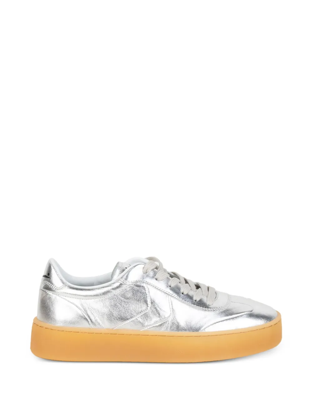 Voile Blanche Leren sneakers Zilver