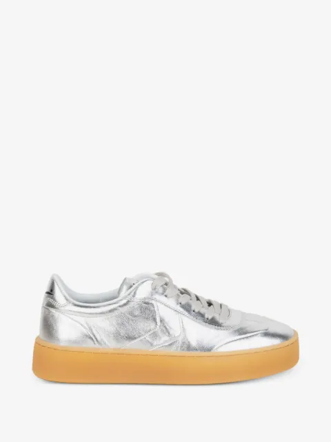 Voile Blanche leather lace-up sneakers