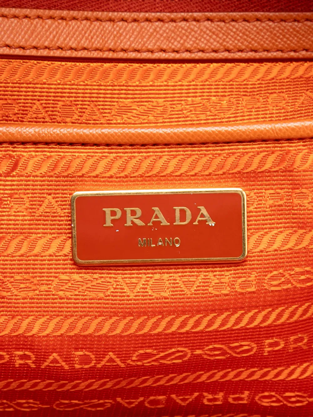 2010-2016 Saffiano Trimmed Tessuto Satchel