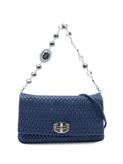 Miu Miu Pre-Owned 2010-2025 Matelasse Nappa Crystal Chain satchel