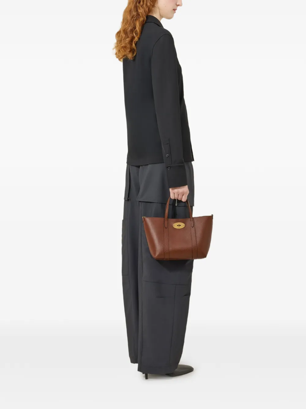 Mulberry Bayswater mini-shopper met handgreep Bruin