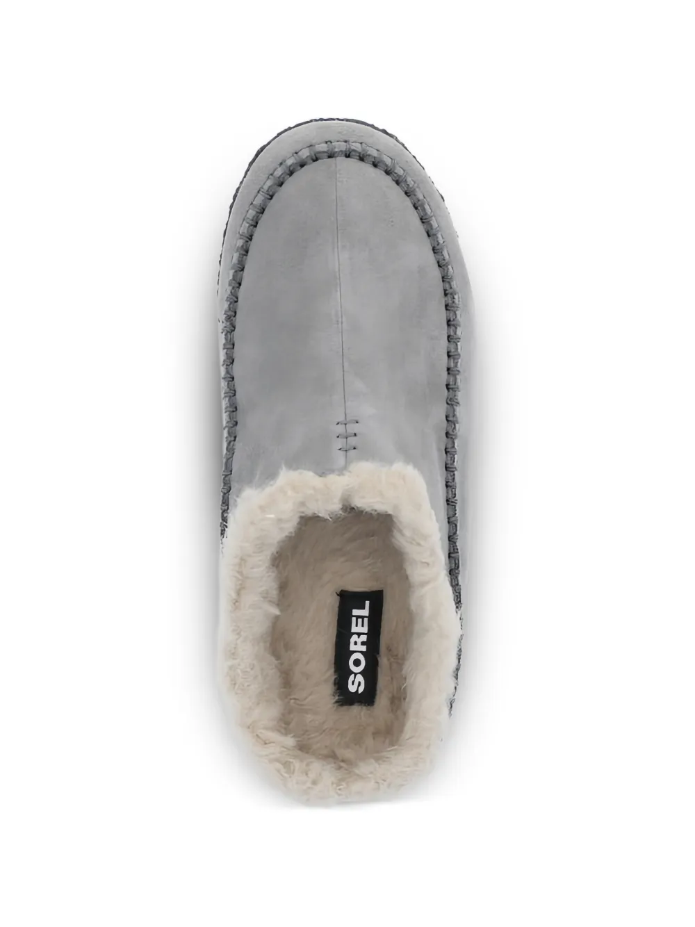 SOREL Lammy slippers met stiksels Grijs
