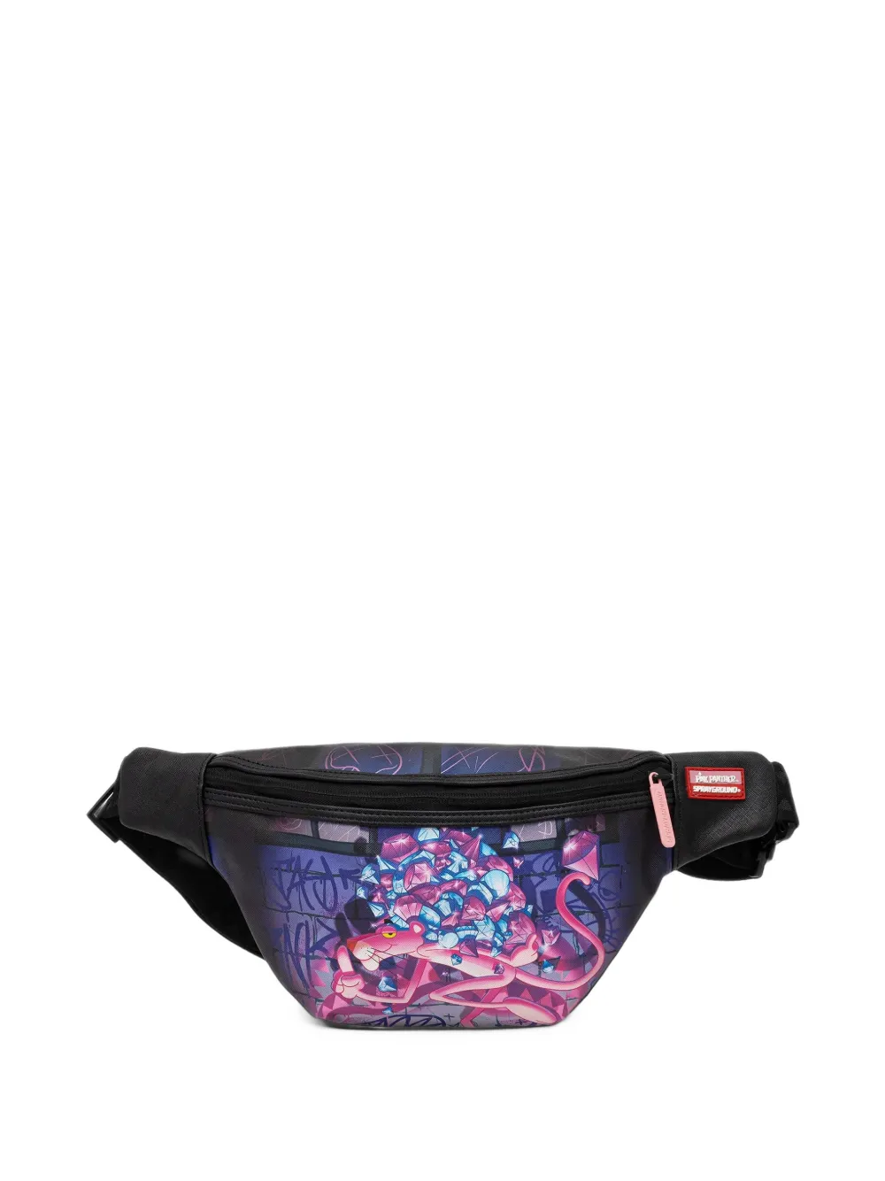 Sprayground Diamond Heist Savvy Belt Bag In Black