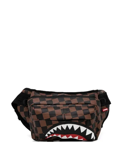 Sprayground checkerboard shark belt bag