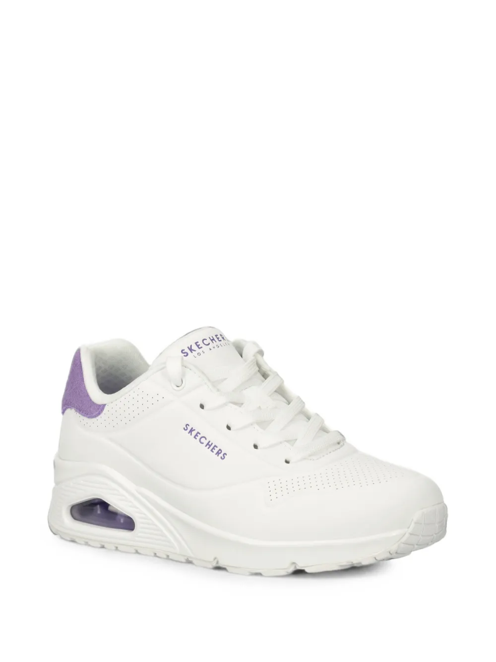 Skechers Sneakers met geperforeerd vlak Wit