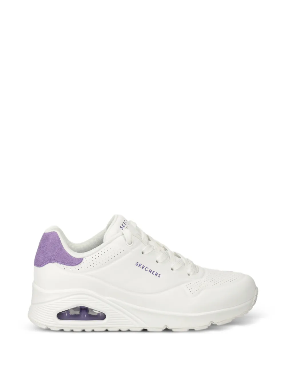 Skechers Sneakers met geperforeerd vlak Wit