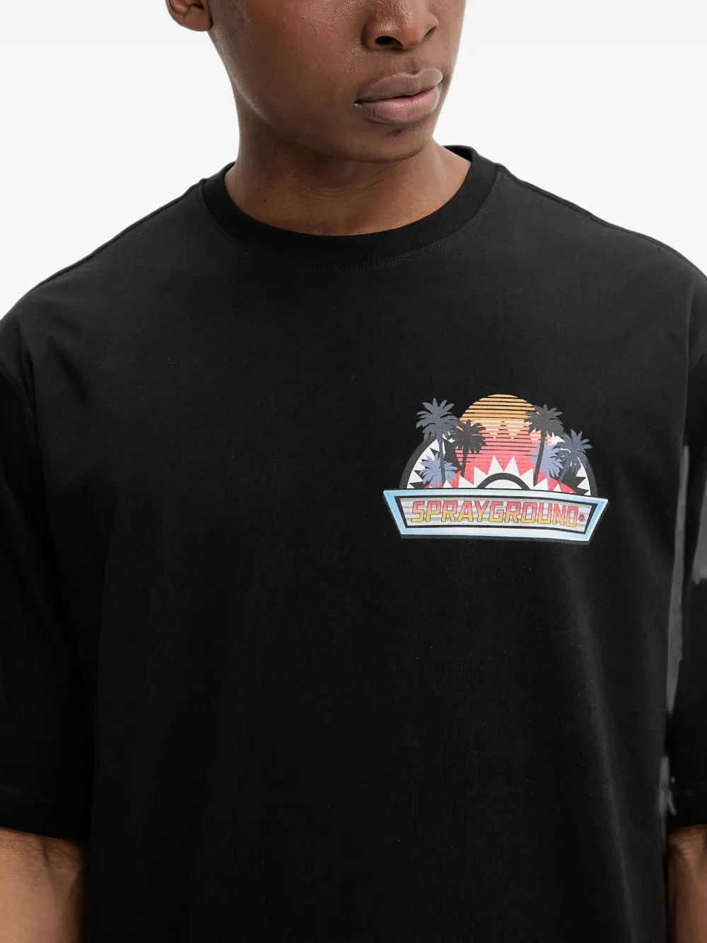 Sprayground Daytona Race Over T-shirt Zwart