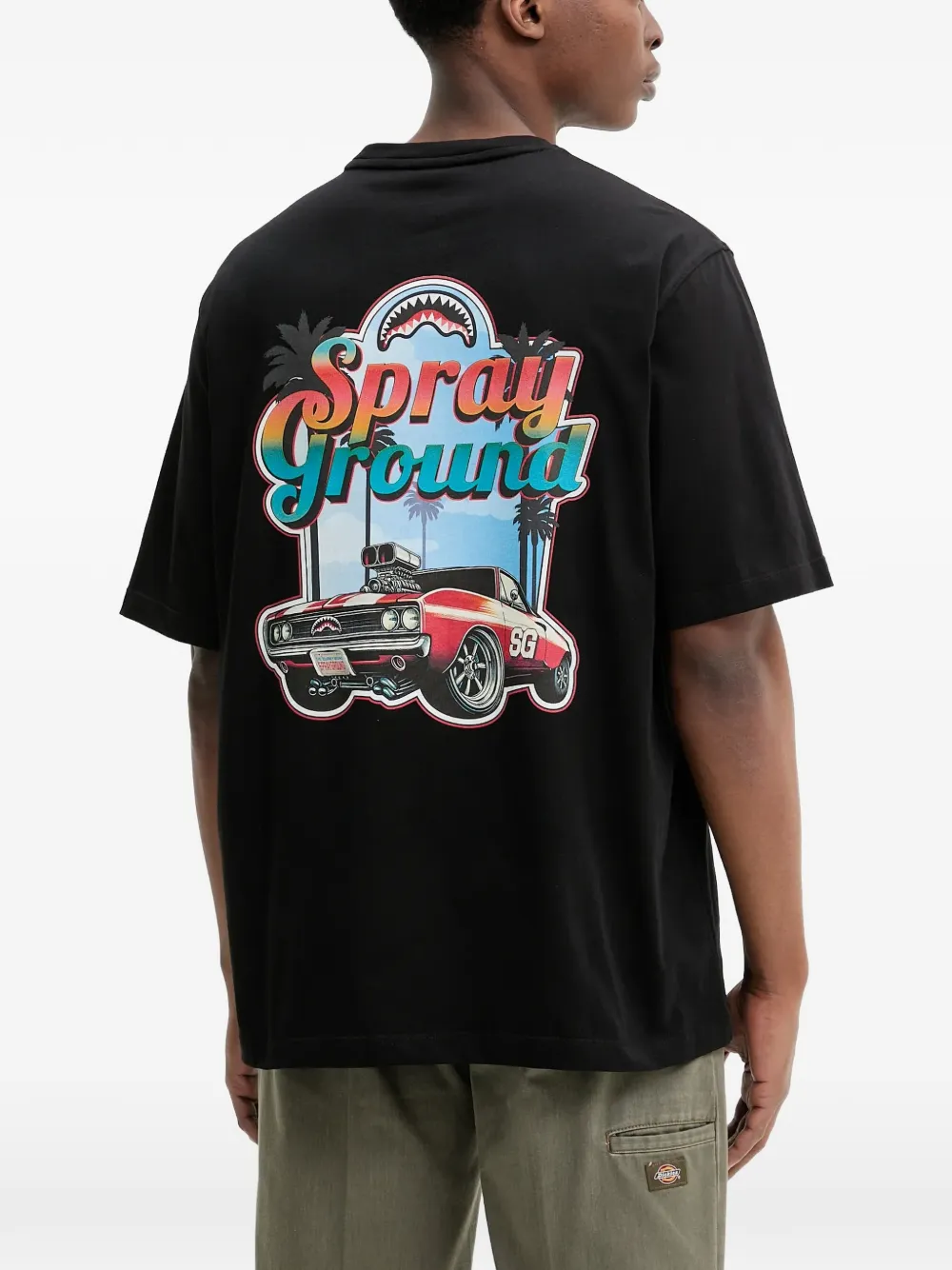 Sprayground Daytona Race Over T-shirt Zwart