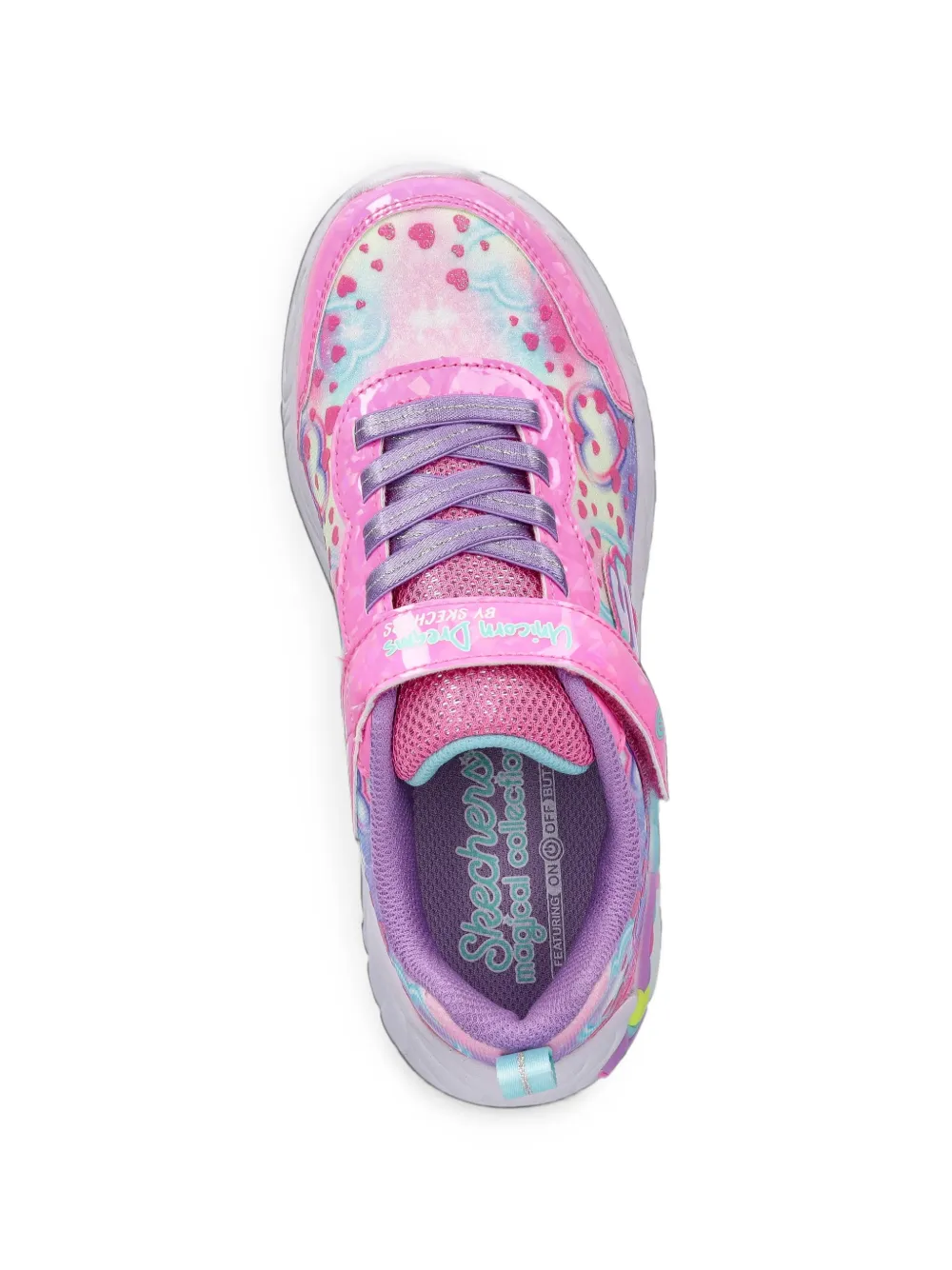 Skechers S-Lights Unicorn Dreams Heart Sparkles sneakers Roze
