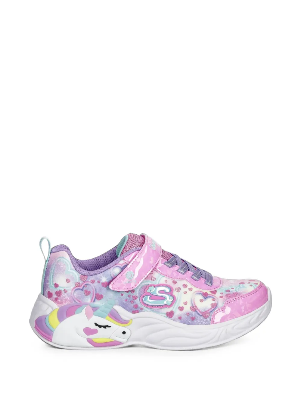 Skechers S-Lights Unicorn Dreams Heart Sparkles sneakers Roze