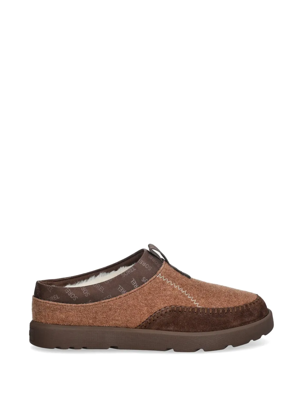 SOREL Byways whipstitch-trim shearling-lined mules