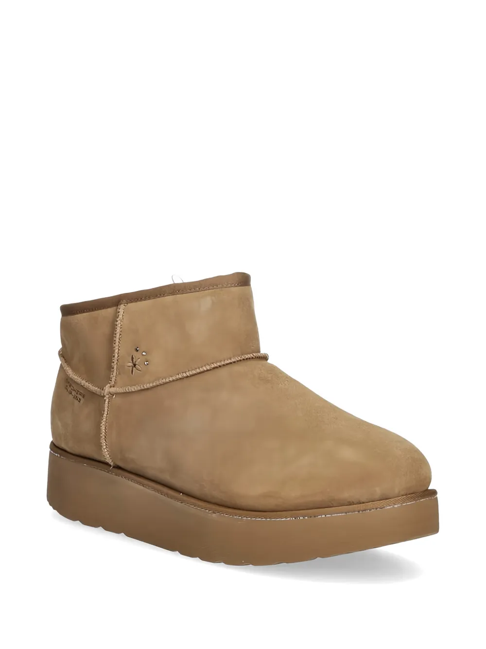 Skechers Keep Cozy laarzen met logodetail Beige