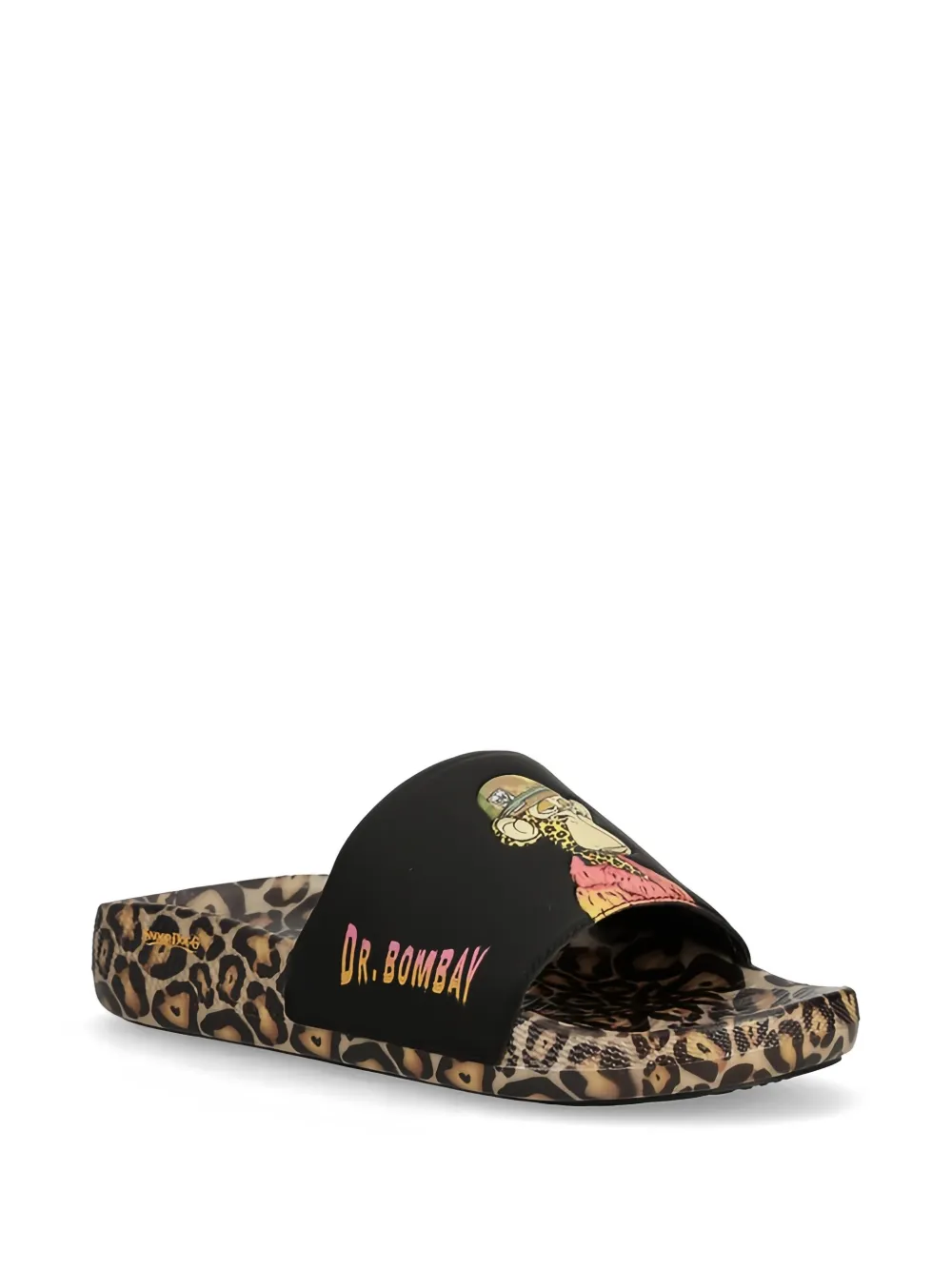 Skechers x Snoop Dogg slippers met luipaard-print Zwart