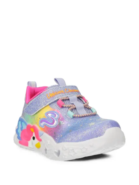 Skechers tenis bajos con detalle de glitter