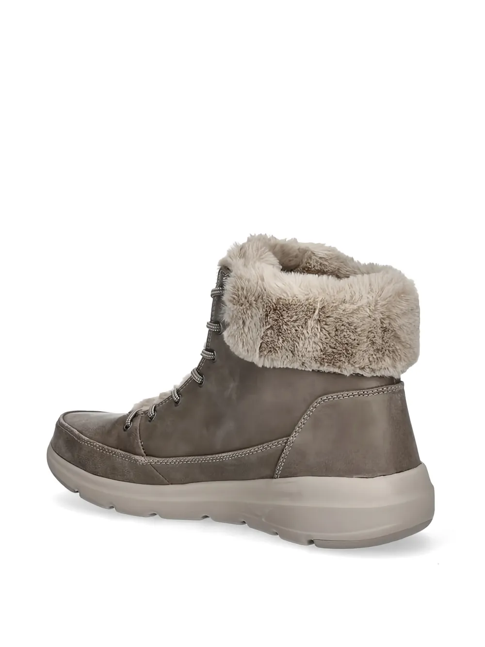 Skechers Laarzen met afwerking van bont Grijs