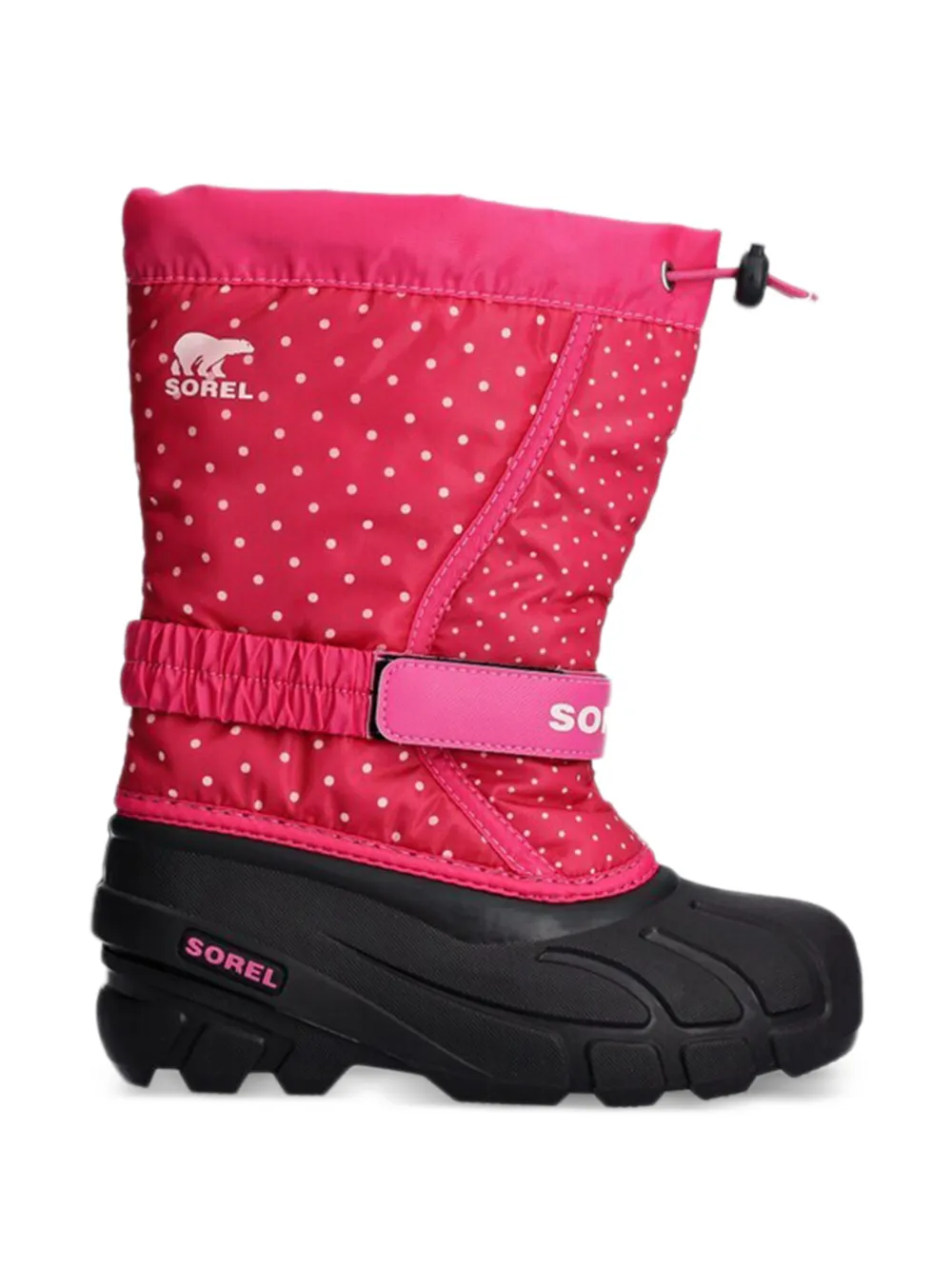 SOREL KIDS Laarzen met stippen en bandje Roze