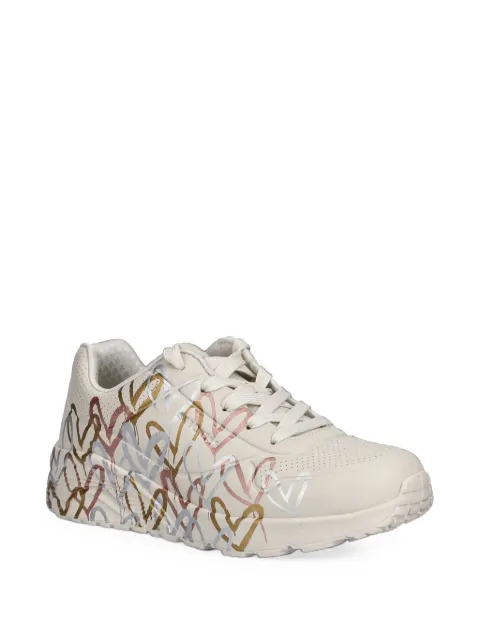 Skechers Uno Lite Metallic Love lace-up sneakers