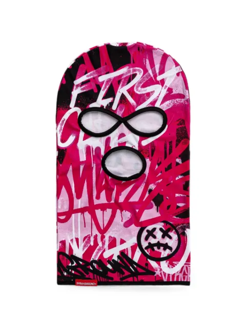 Sprayground graffiti-print balaclava