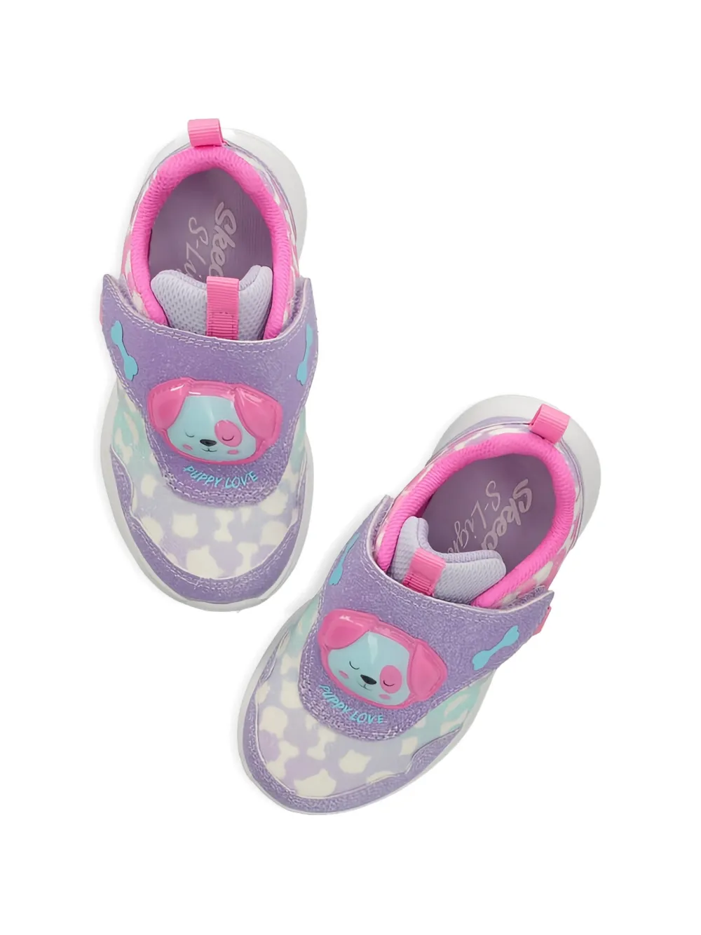 Skechers Glimmer Kicks Sketch sneakers met applicatie en glitters Paars