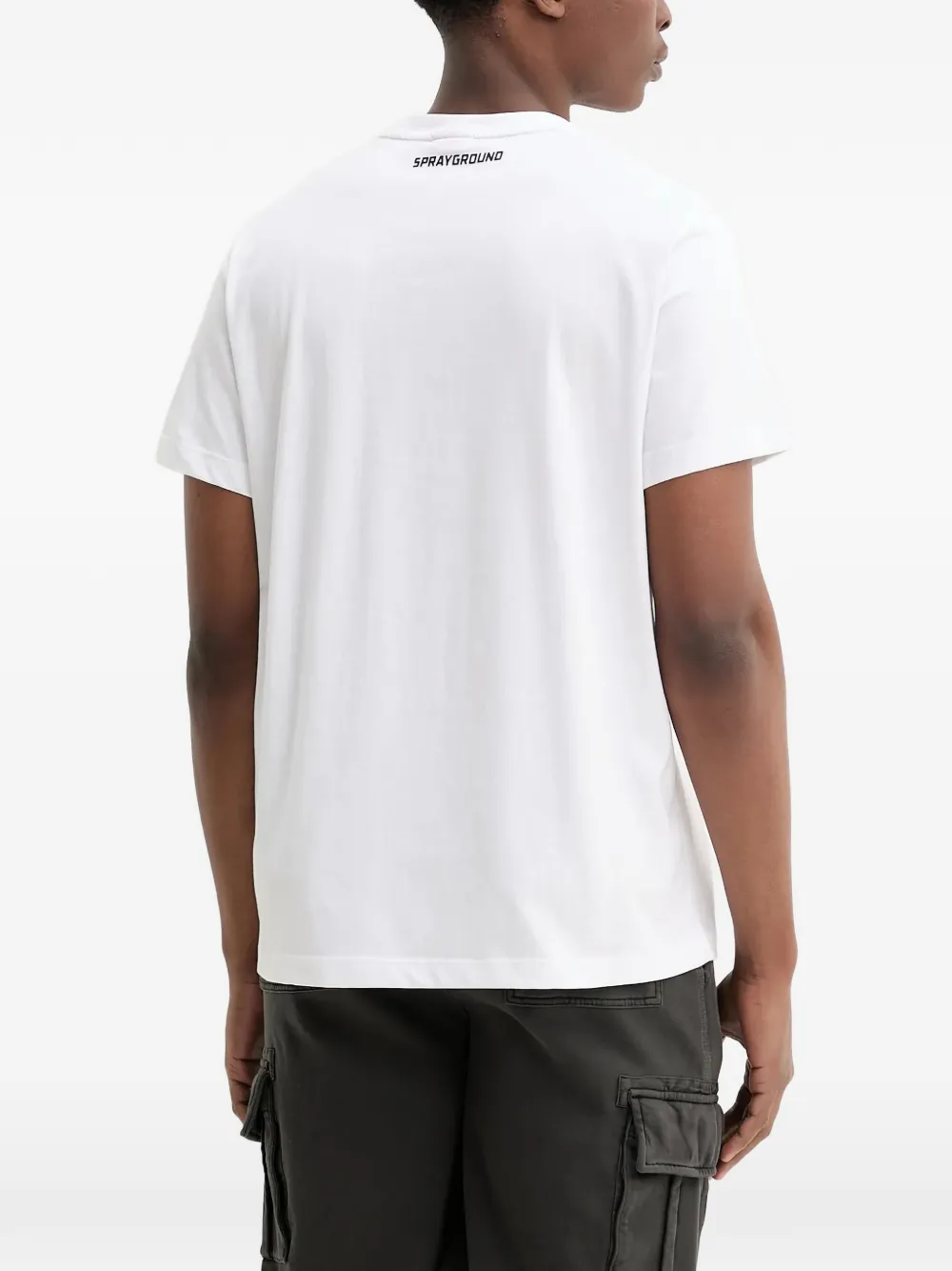 Sprayground T-shirt met print Wit