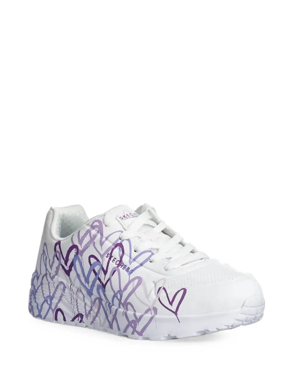 Skechers Uno Lite heart-print sneakers - Weiß