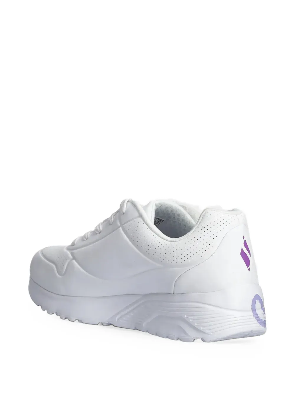 Skechers Uno Lite heart-print sneakers Wit
