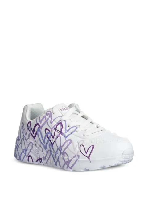 Skechers Tênis Uno Lite com estampa de coração