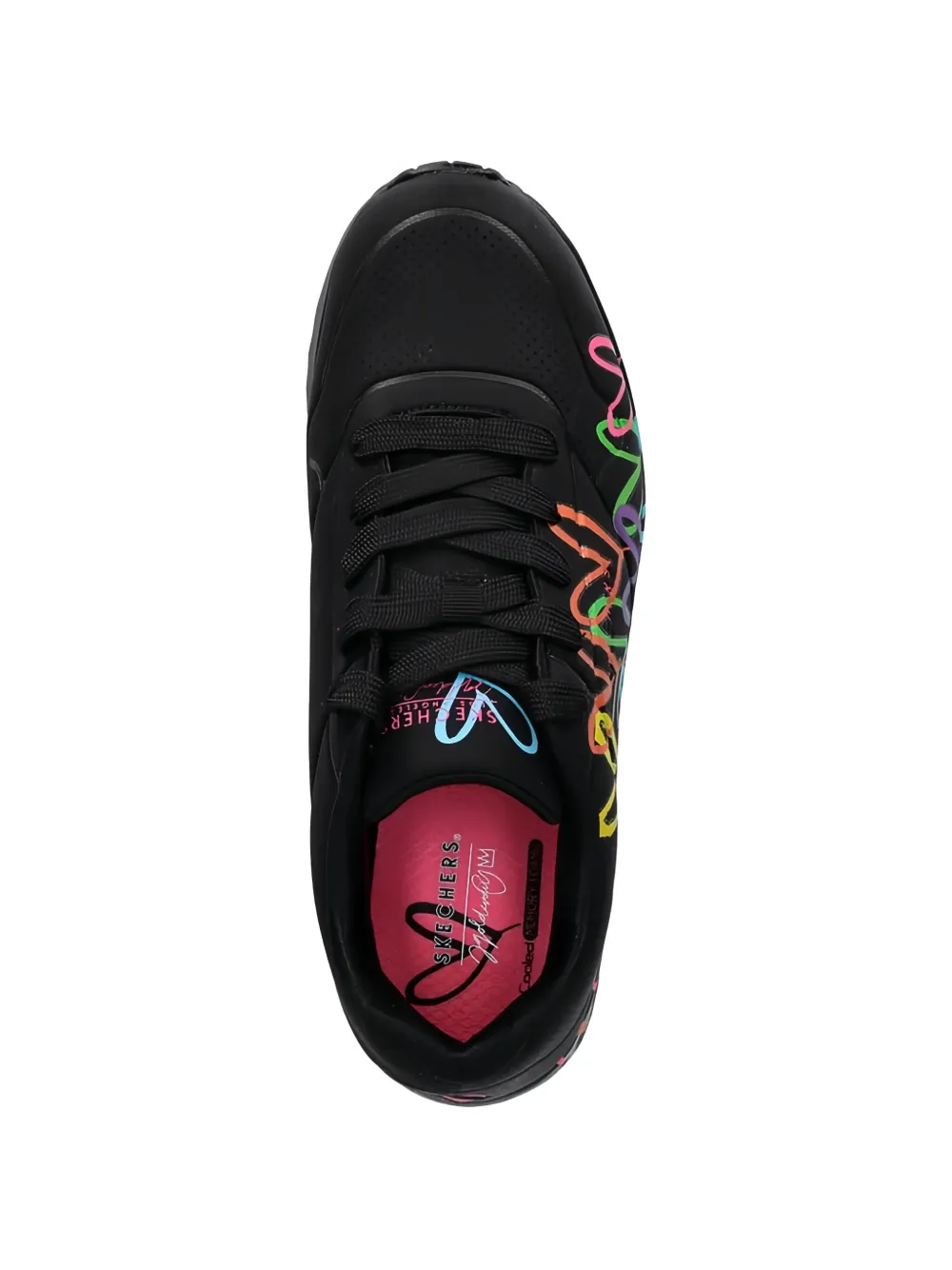 Skechers x JGoldcrown Street Uno Spread The Love sneakers Zwart