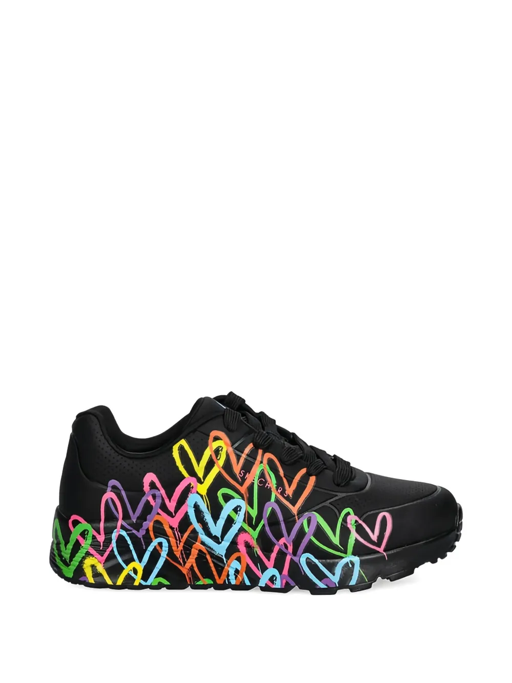 Skechers x JGoldcrown Street Uno Spread The Love sneakers Zwart