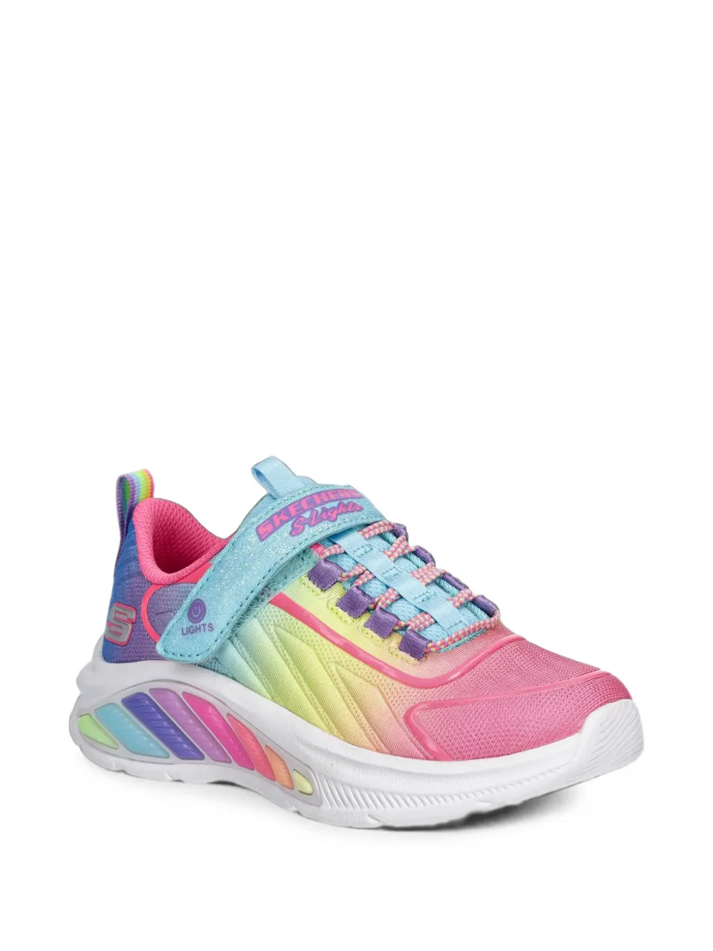 Skechers Rainbow Cruisers touch-strap sneakers Roze