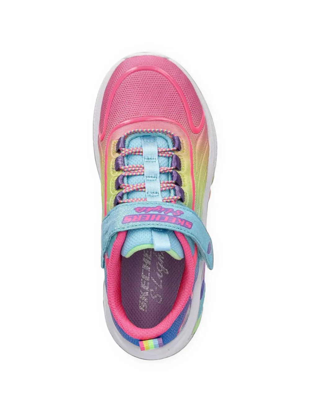 Skechers Rainbow Cruisers touch-strap sneakers Roze
