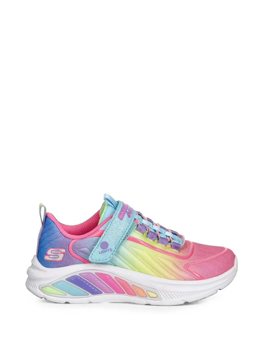 Skechers Rainbow Cruisers touch-strap sneakers Roze