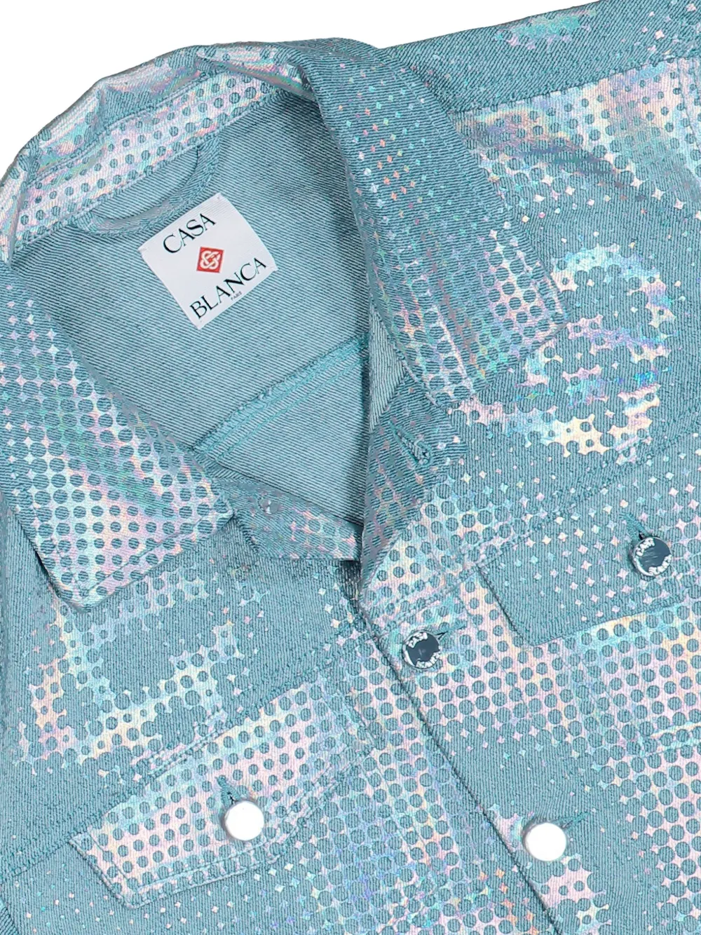  Casablanca Monogram Denim Jacket - Blue 