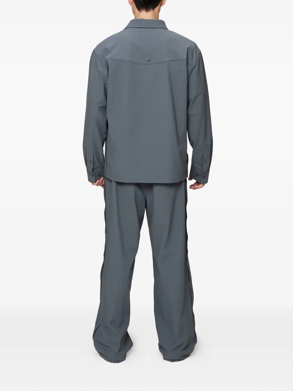 Off Duty Overhemd met borstzak en Western-design Zwart