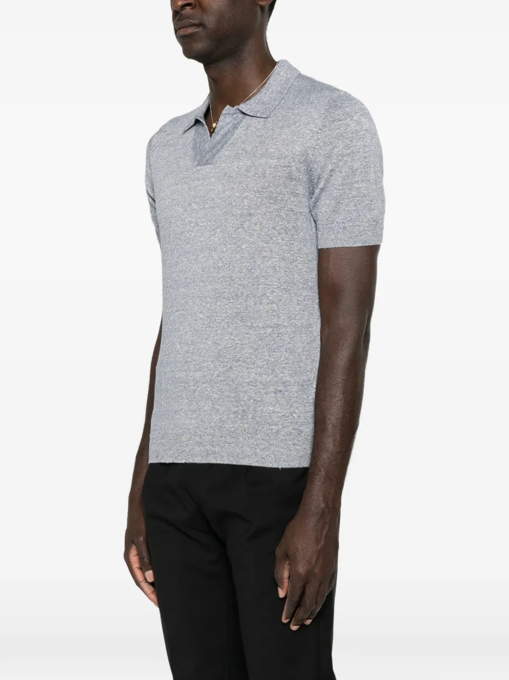 Tagliatore Fijngebreid T-shirt Blauw