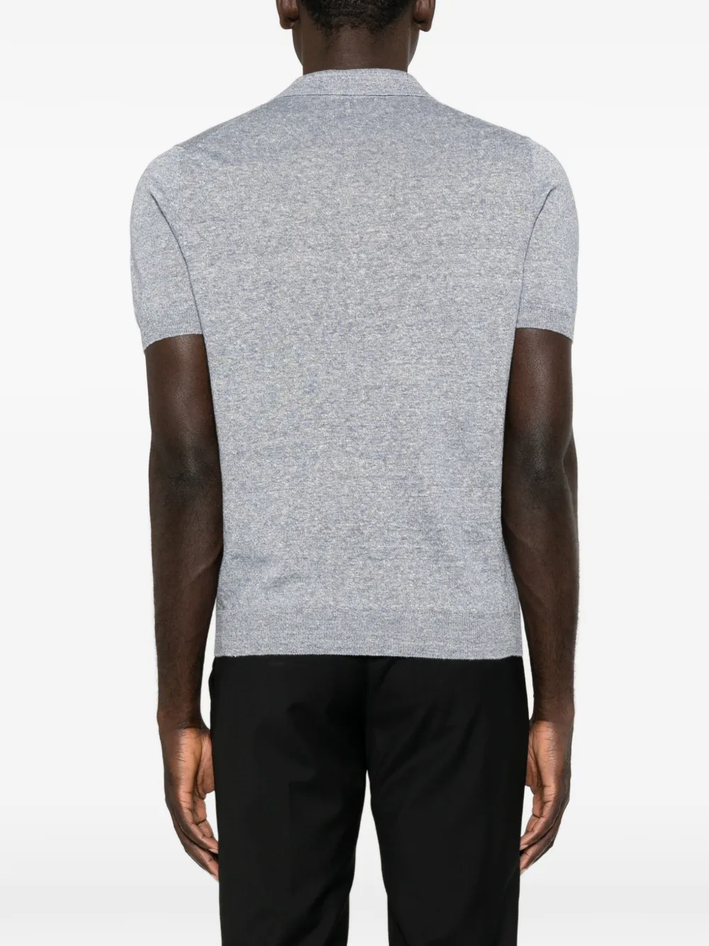 Tagliatore Fijngebreid T-shirt Blauw