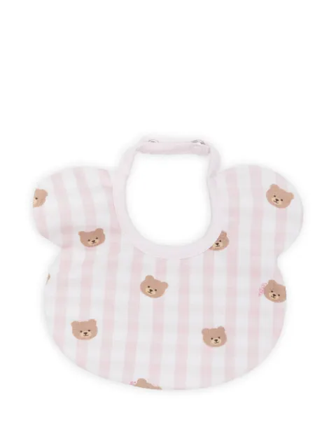 NANAN checked bear bib