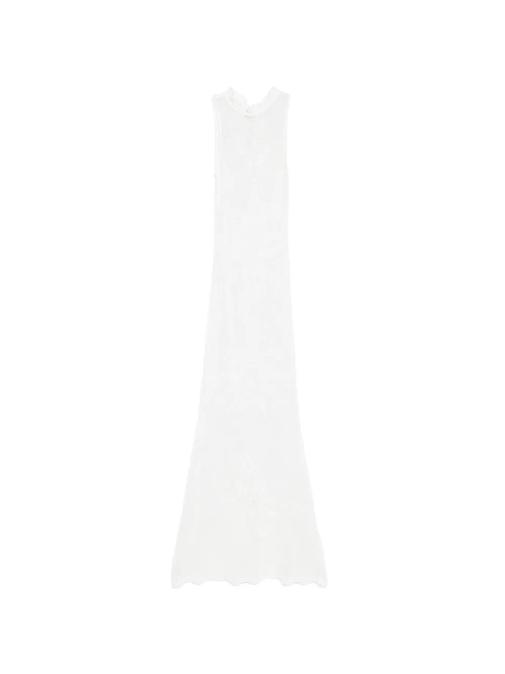 TWINSET floral sleeveless maxi dress - Bianco