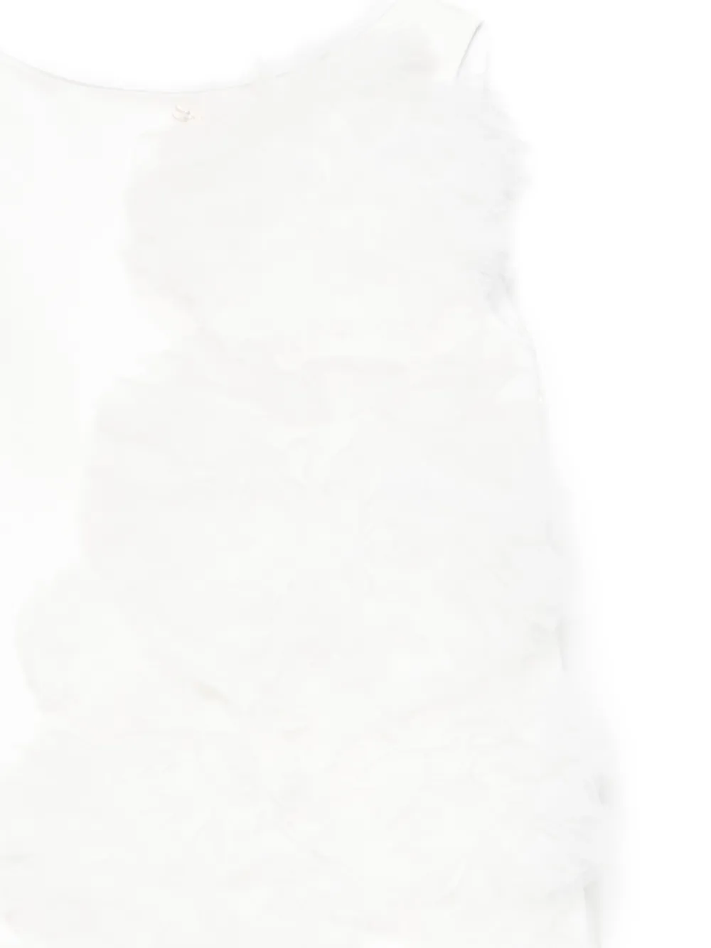Elisabetta Franchi Kids Jurk met ruches Wit