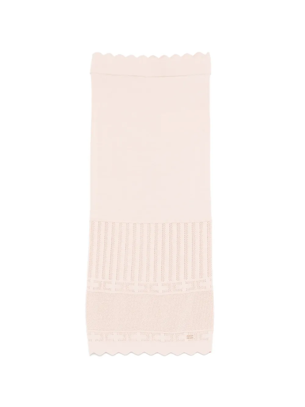 Elisabetta Franchi Kids scalloped-hem skirt - Rosa