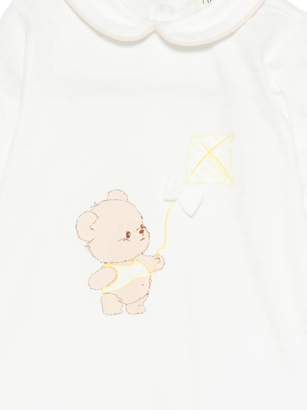  Nanan Bear-embroidery Pajama - Neutrals 